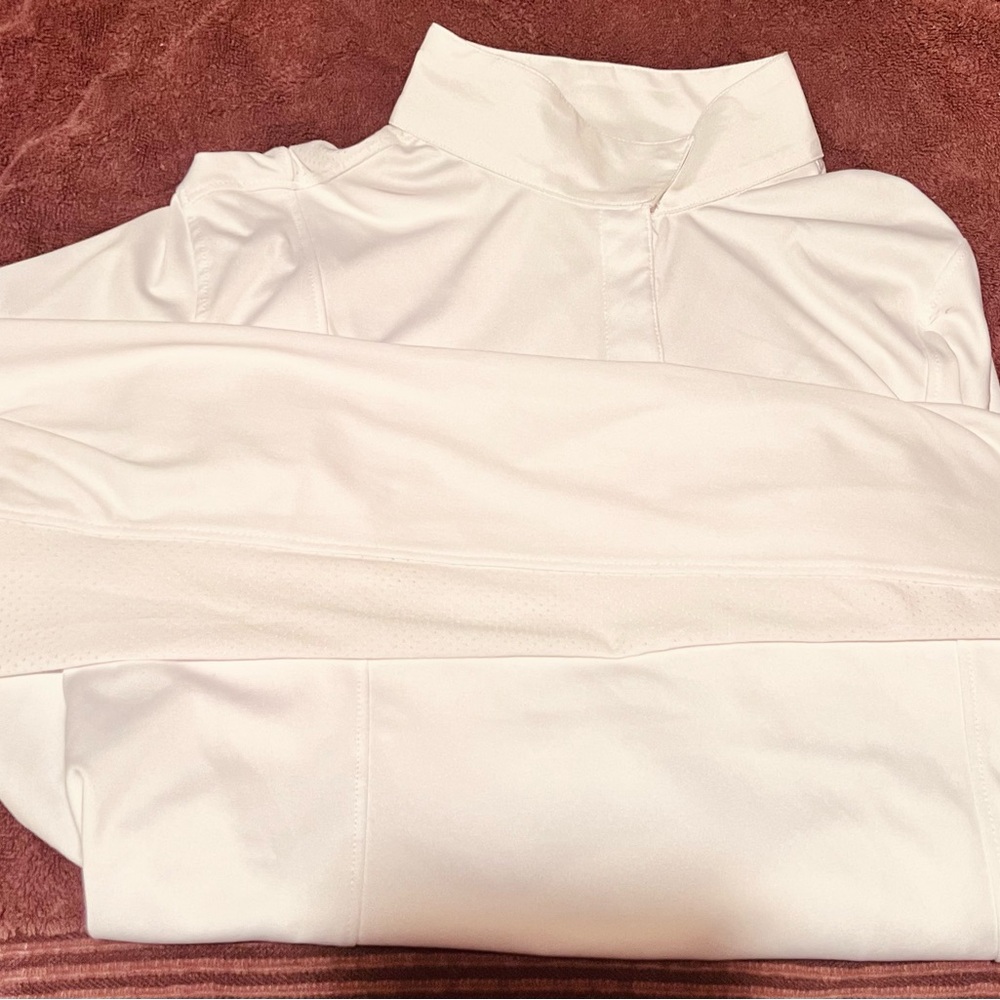 Elegant White Women's Horse Show Shirt